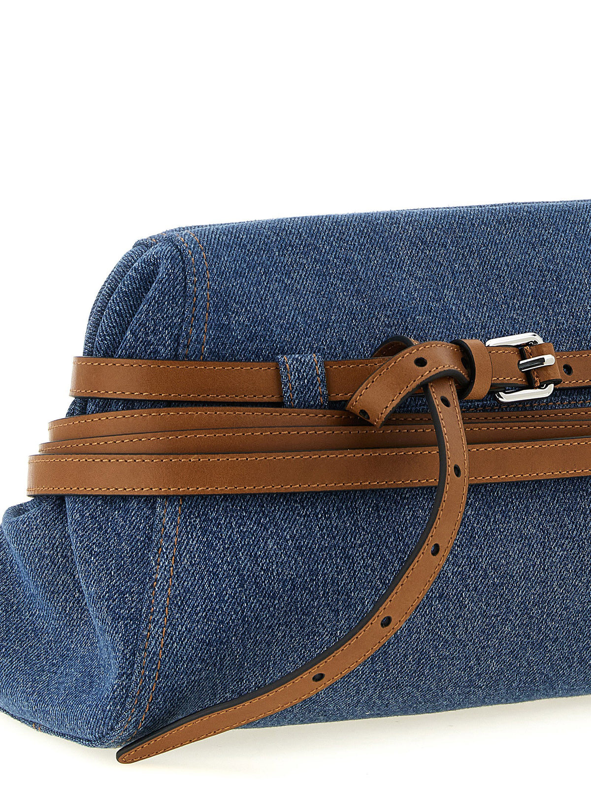 Moschino Tie Me Big Clutch-Clutches-[Adult]-[Female]-2022 Online Blue Zone Planet