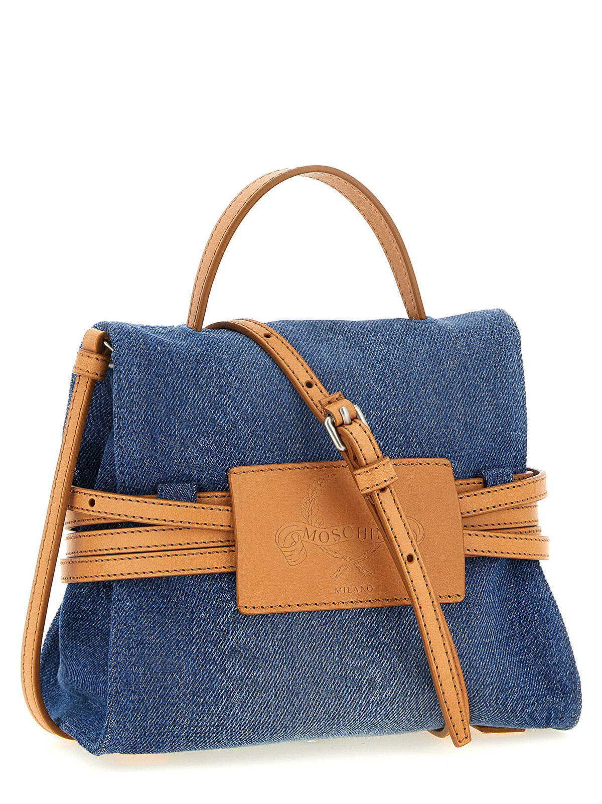 Moschino Tie Me Handbag-Handbag-[Adult]-[Female]-2022 Online Blue Zone Planet