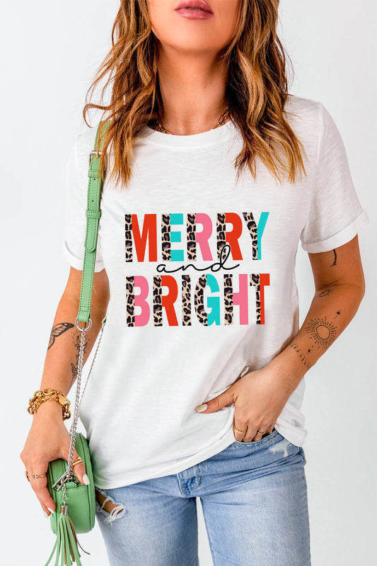 MERRY AND BRIGHT Graphic T-Shirt BLUE ZONE PLANET