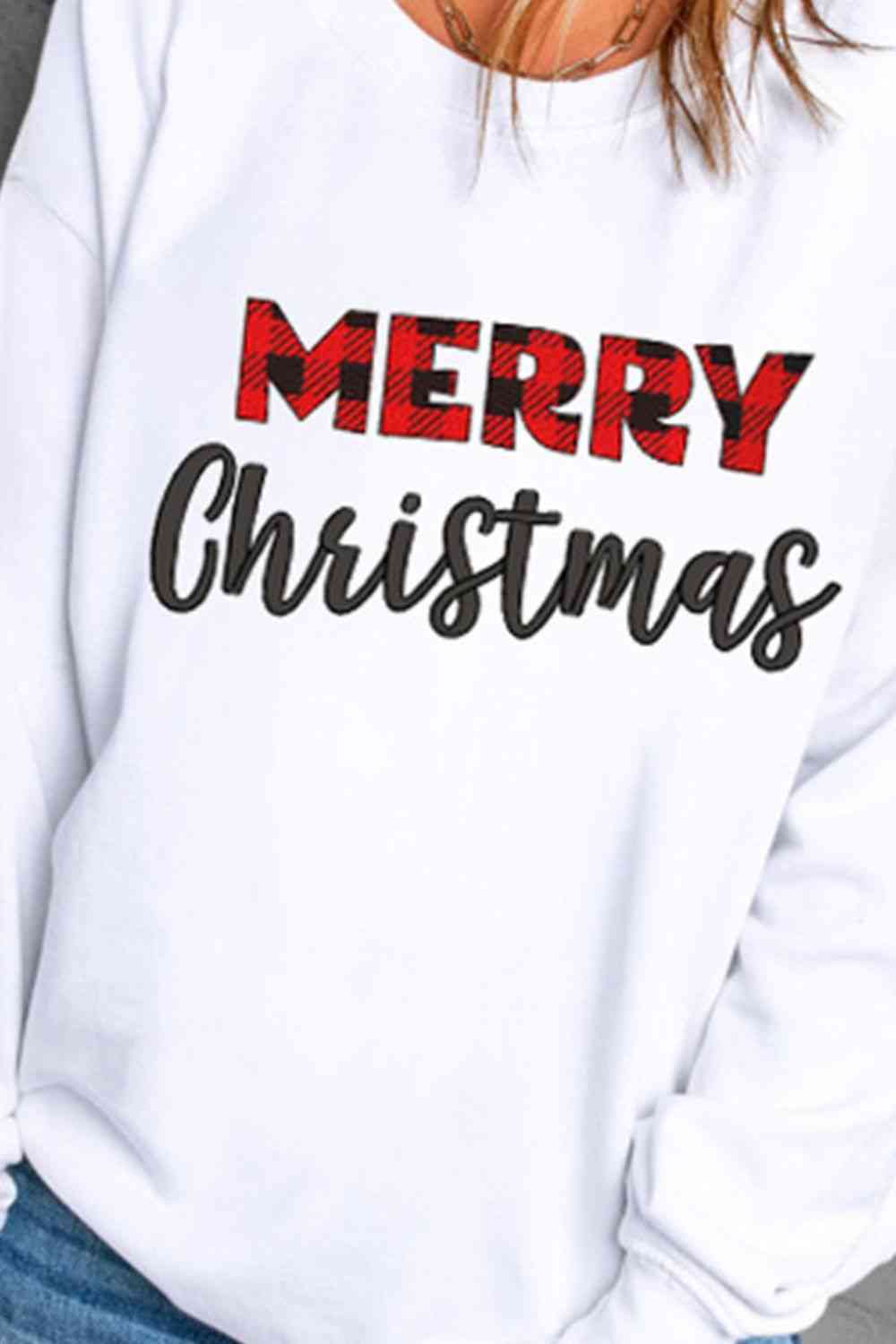 MERRY CHRISTMAS Graphic Sweatshirt BLUE ZONE PLANET
