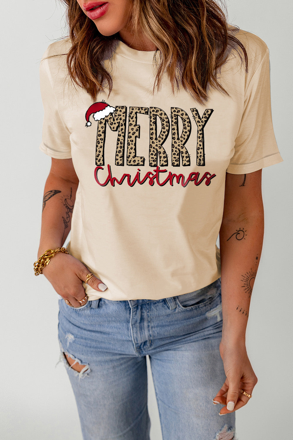 MERRY CHRISTMAS Graphic T-Shirt BLUE ZONE PLANET