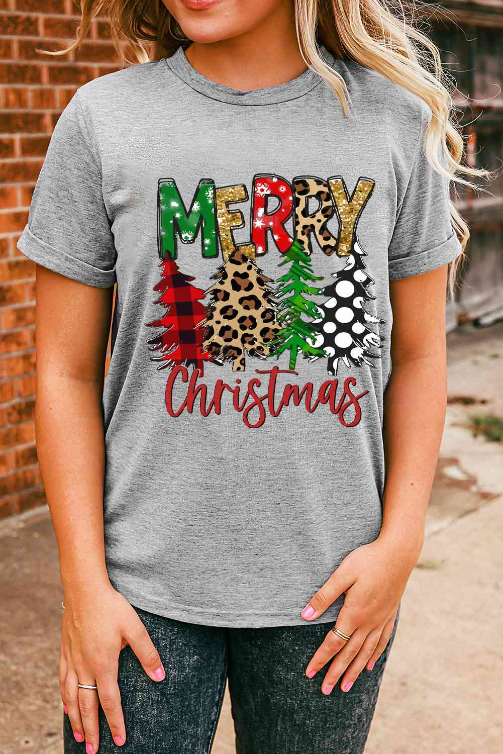 MERRY CHRISTMAS Graphic T-Shirt BLUE ZONE PLANET