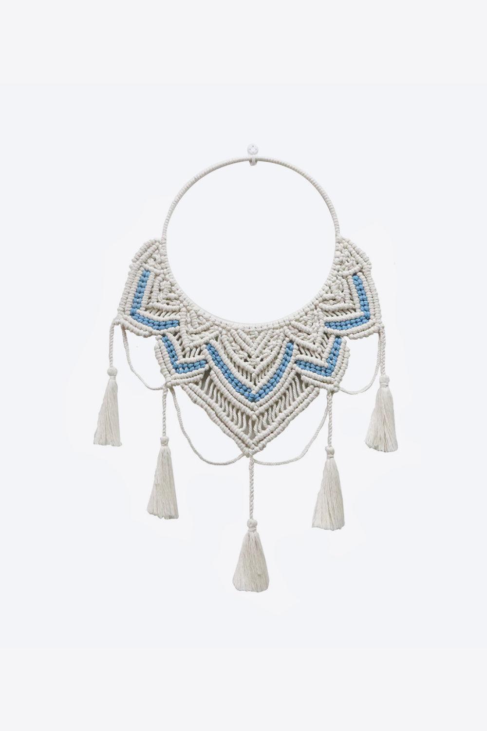 Macrame Wall Hanging with Tassel BLUE ZONE PLANET