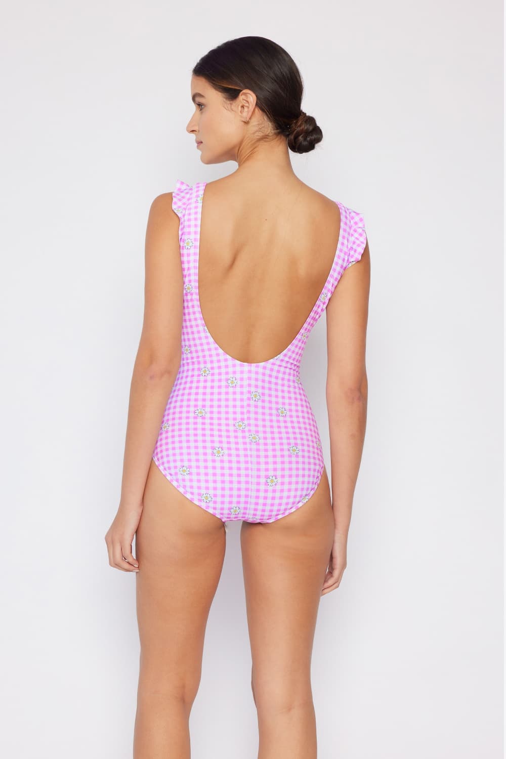 Marina West Swim Full Size Float On Ruffle Faux Wrap One-Piece in Carnation Pink BLUE ZONE PLANET