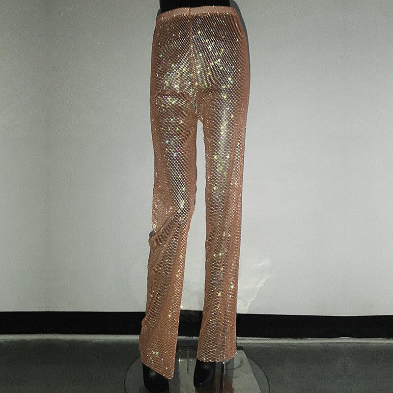 Mesh Diamond Fishnet Pants iYoowe DropShipping