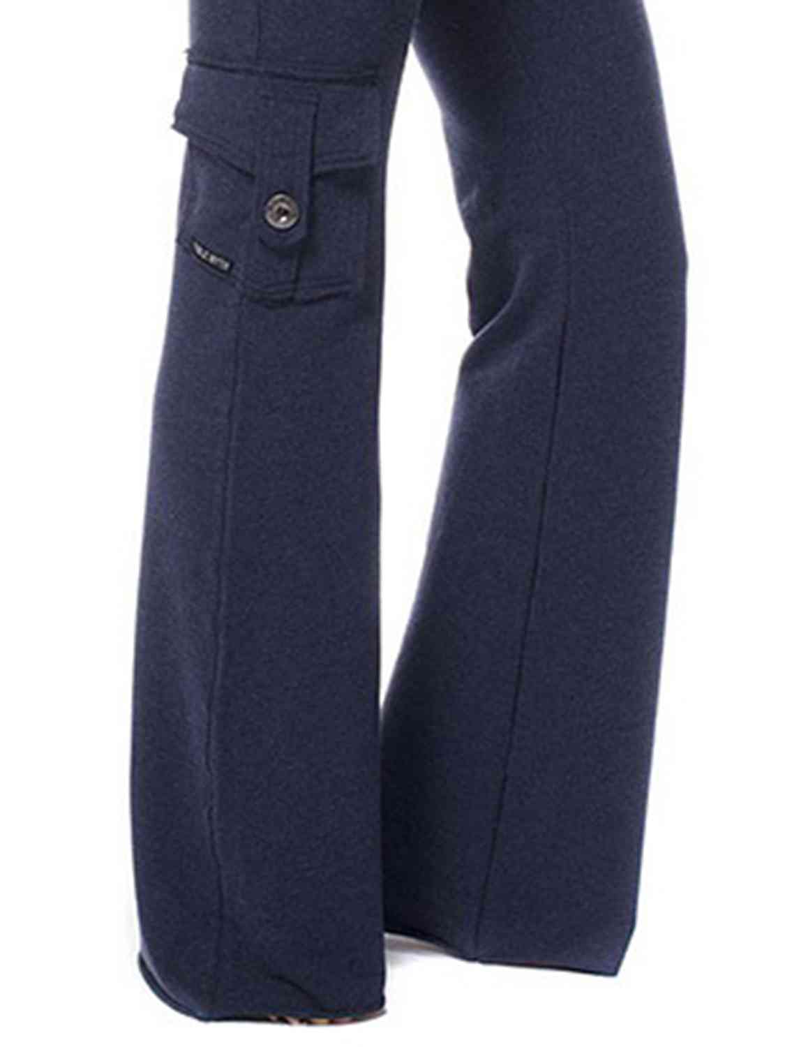 Mid Waist Pants with Pockets BLUE ZONE PLANET