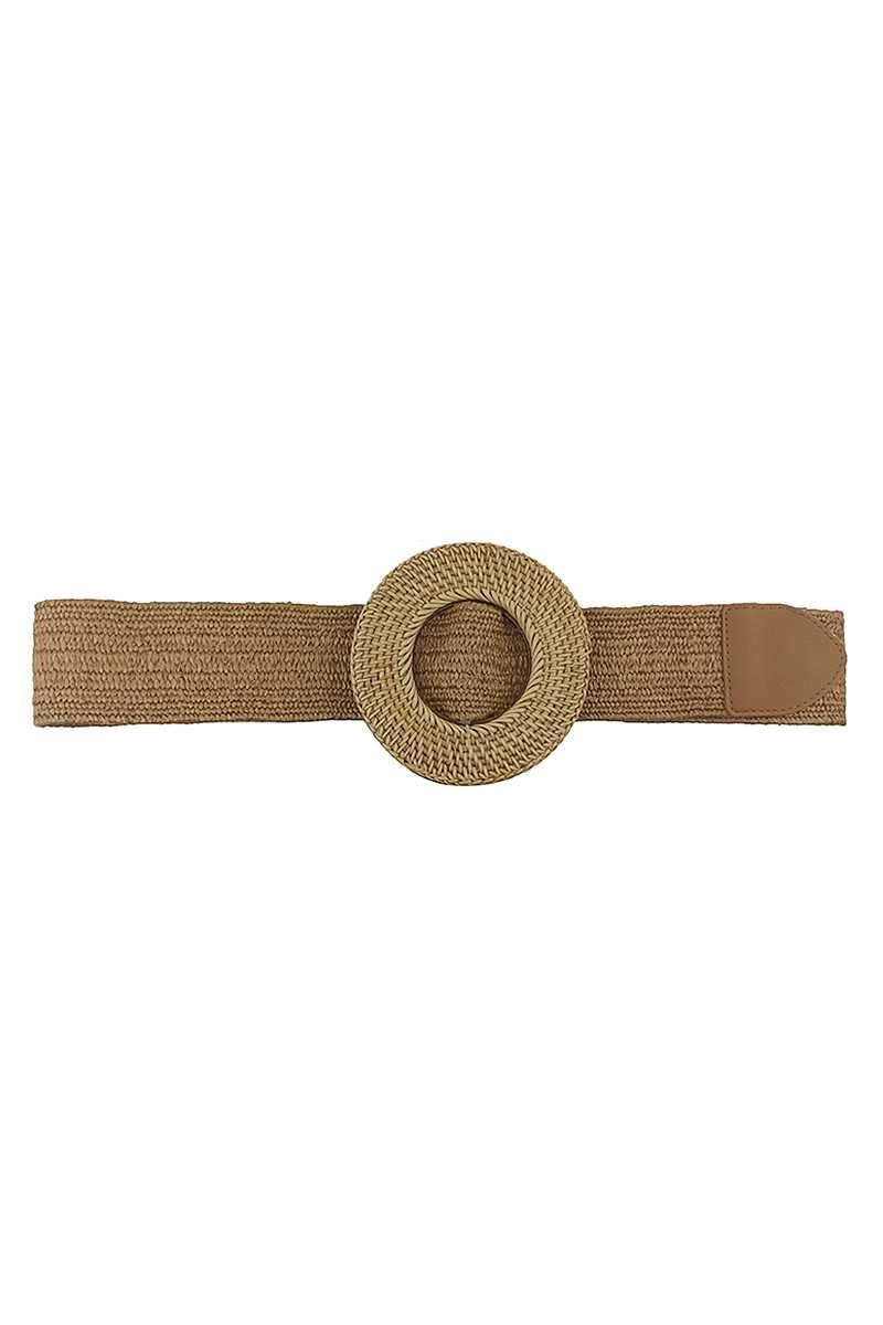 Modern Straw Round Belt Blue Zone Planet