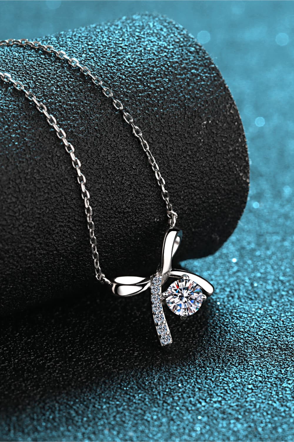 Moissanite 925 Sterling Silver Necklace BLUE ZONE PLANET