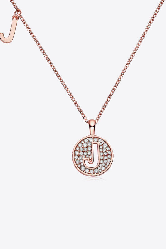 Moissanite A to J Pendant Necklace BLUE ZONE PLANET