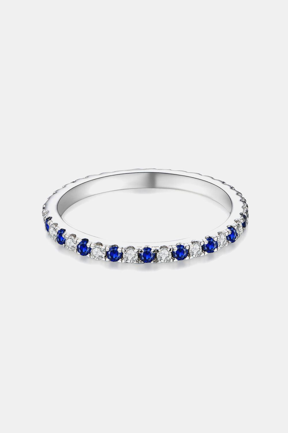 Moissanite Lab-Grown Sapphire Rings BLUE ZONE PLANET