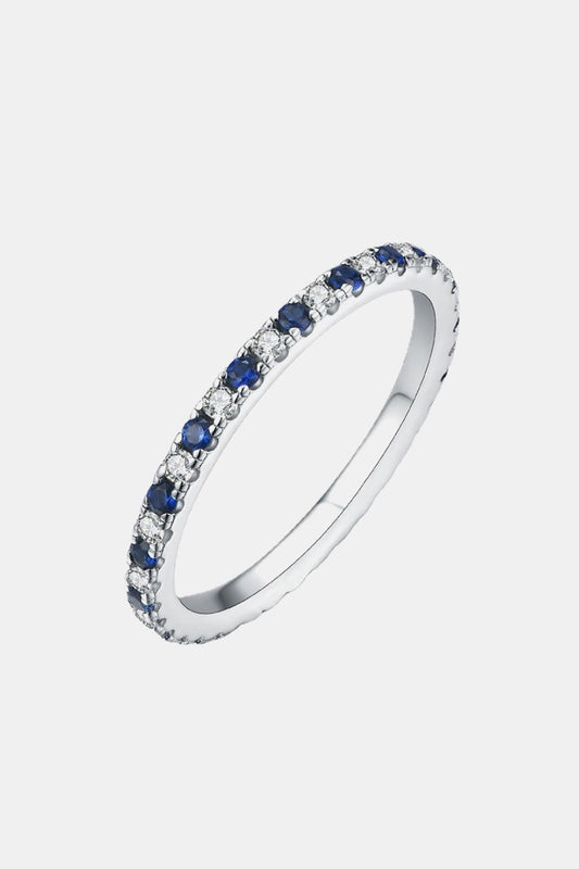 Moissanite Lab-Grown Sapphire Rings-TOPS / DRESSES-[Adult]-[Female]-Royal Blue-4-2022 Online Blue Zone Planet
