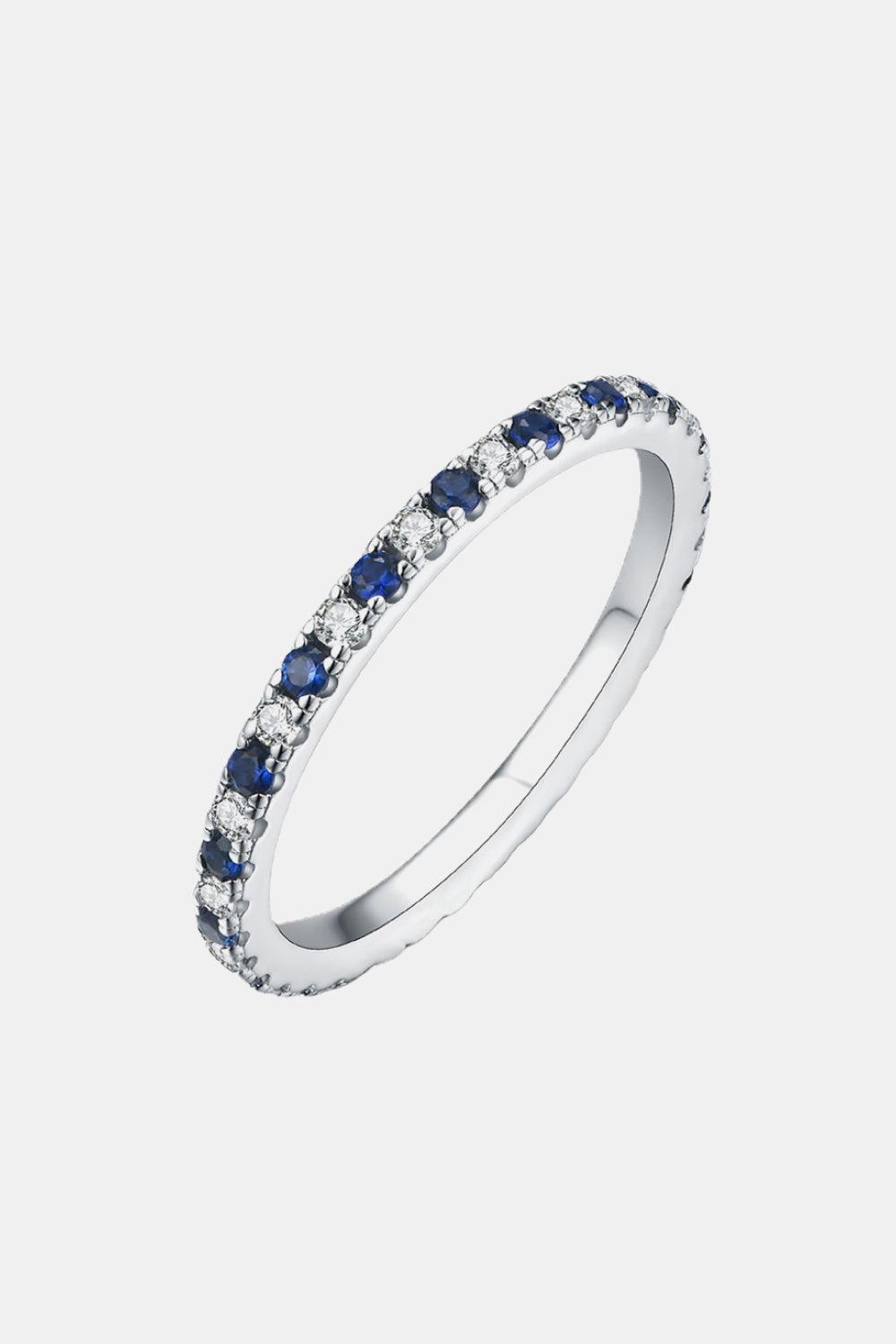 Moissanite Lab-Grown Sapphire Rings BLUE ZONE PLANET