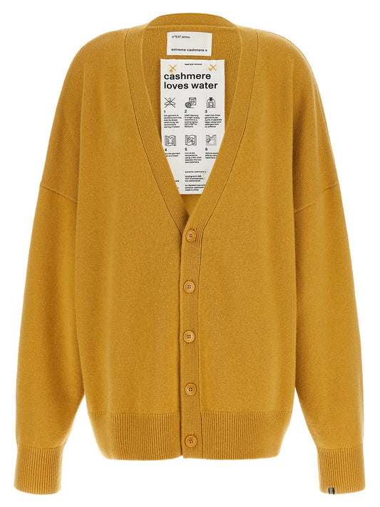 Extreme Cashmere N°517 Simo Cardigan-Topwear-[Adult]-[Female]-UNI-Yellow-2022 Online Blue Zone Planet