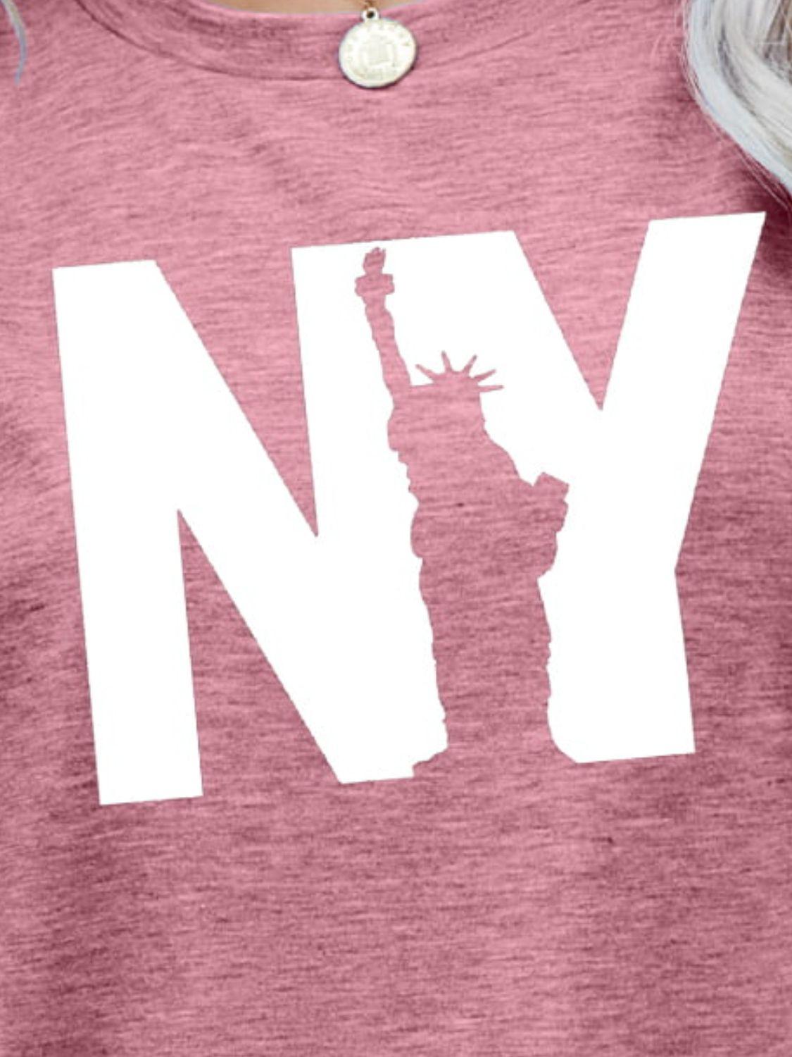 NY the Statue of Liberty Graphic Tee BLUE ZONE PLANET