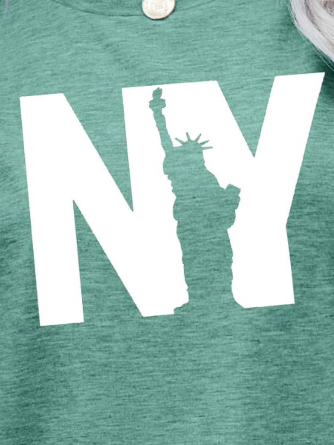 NY the Statue of Liberty Graphic Tee BLUE ZONE PLANET