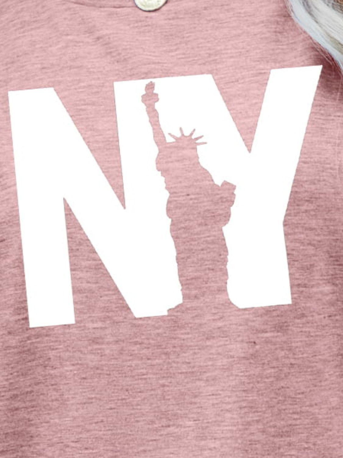 NY the Statue of Liberty Graphic Tee BLUE ZONE PLANET