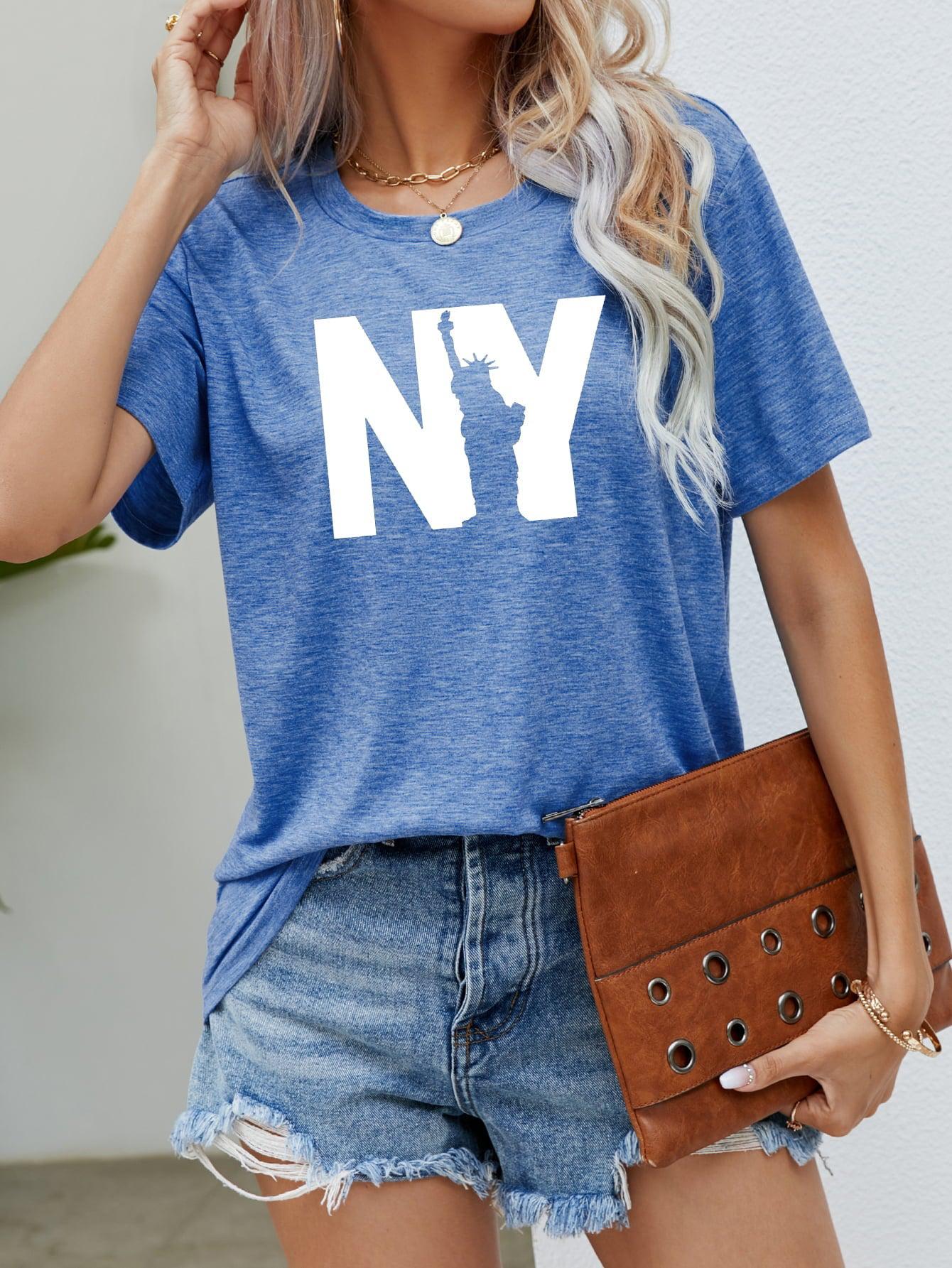 NY the Statue of Liberty Graphic Tee BLUE ZONE PLANET