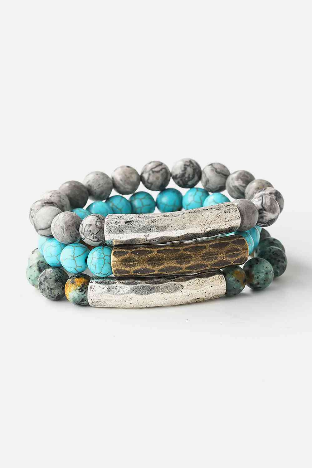 Natural Stone Beaded Bracelet BLUE ZONE PLANET