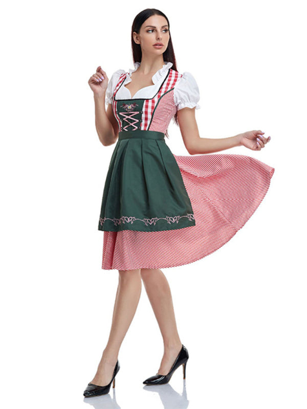 New German Oktoberfest Dress Maid Costume BLUE ZONE PLANET