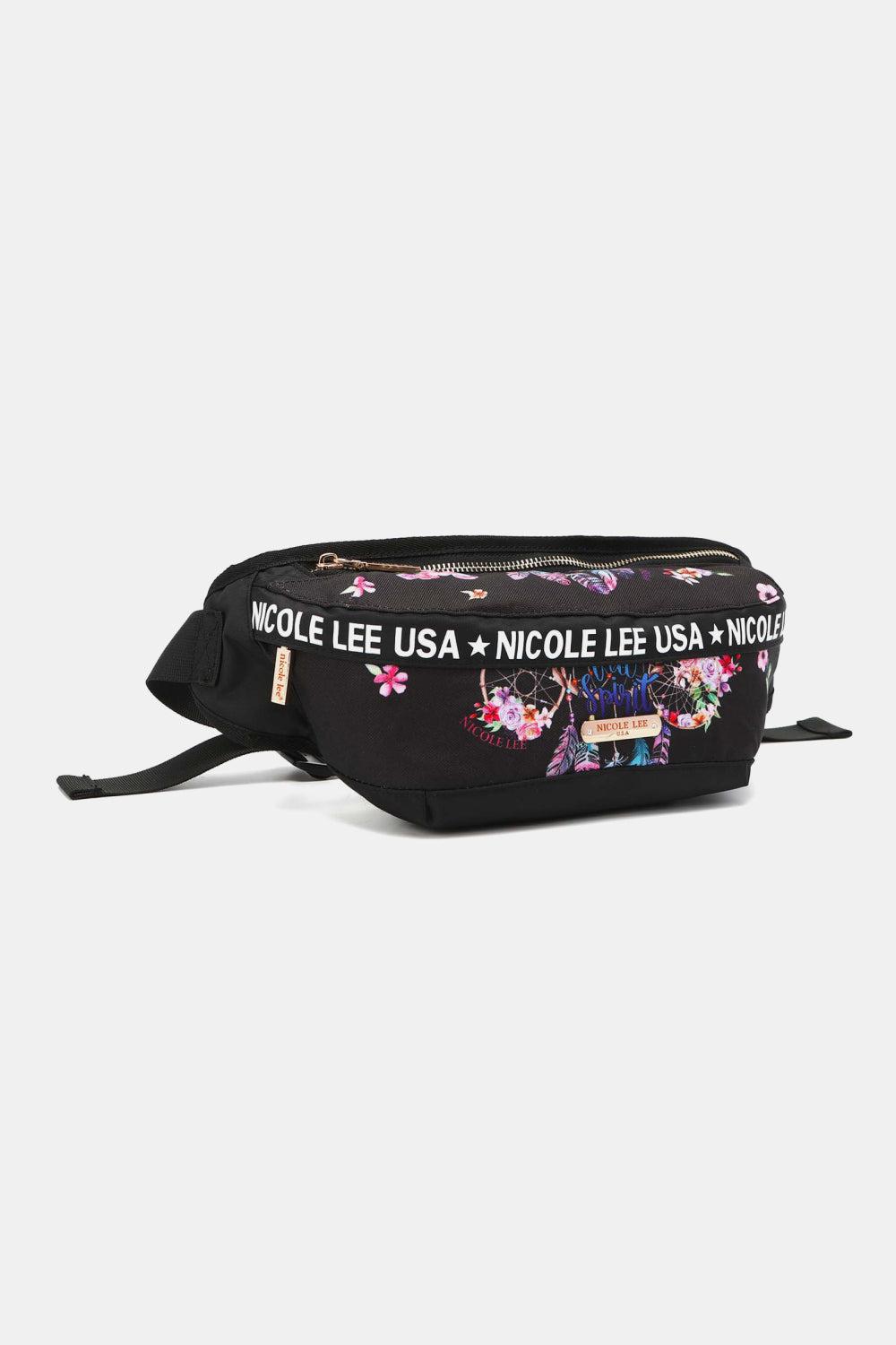 Nicole Lee USA Logo Fanny Pack-HANDBAGS-[Adult]-[Female]-2022 Online Blue Zone Planet