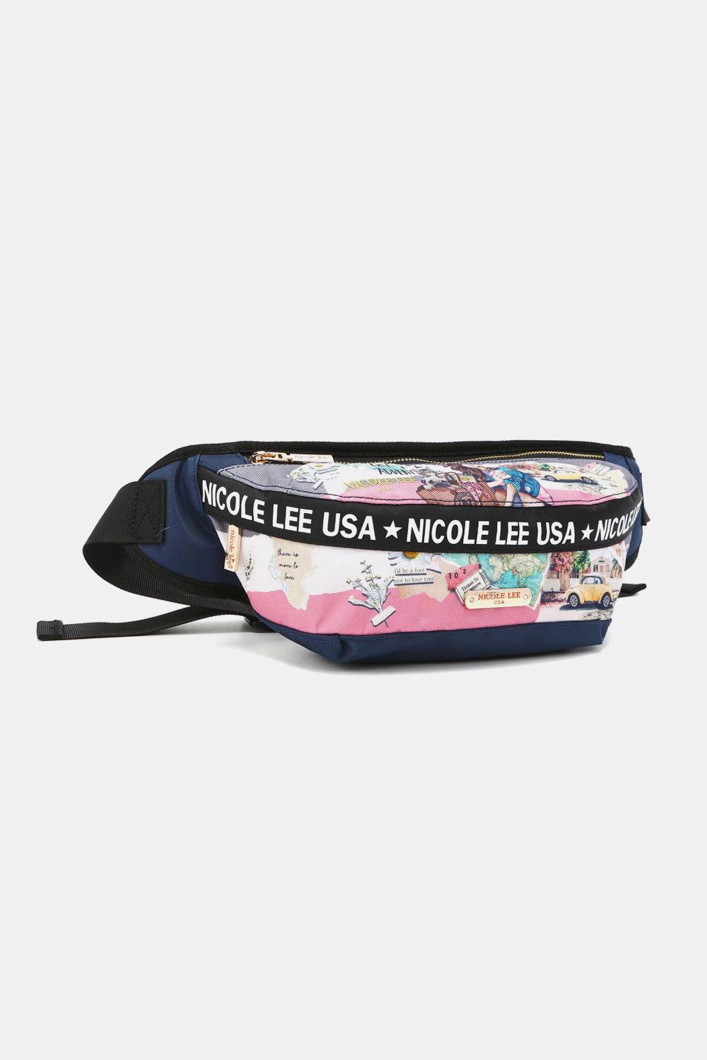 Nicole Lee USA Logo Fanny Pack-HANDBAGS-[Adult]-[Female]-2022 Online Blue Zone Planet