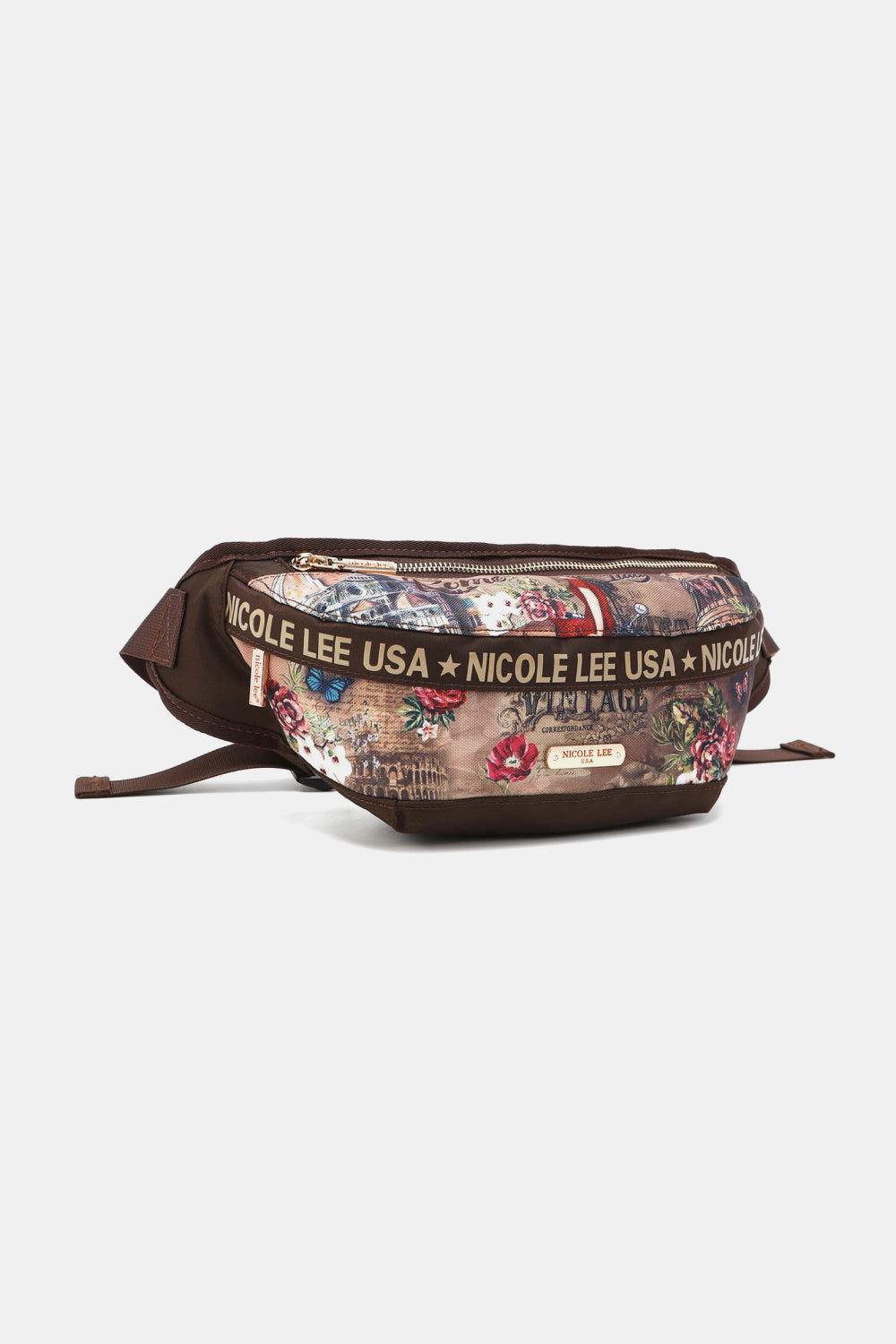 Nicole Lee USA Logo Fanny Pack-HANDBAGS-[Adult]-[Female]-2022 Online Blue Zone Planet