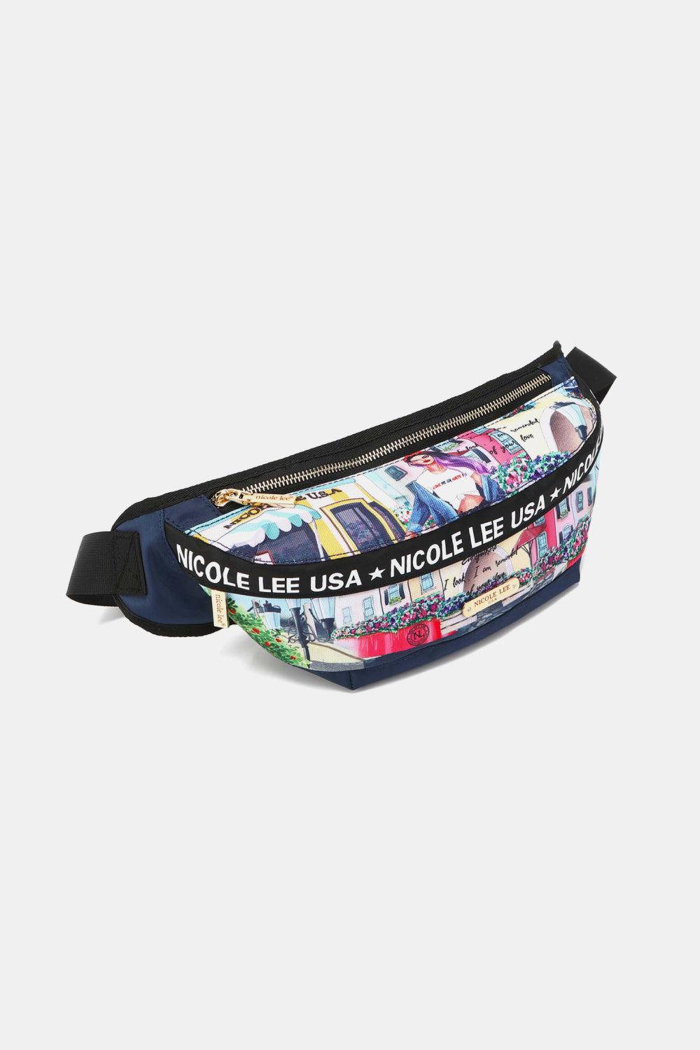 Nicole Lee USA Logo Fanny Pack-HANDBAGS-[Adult]-[Female]-2022 Online Blue Zone Planet