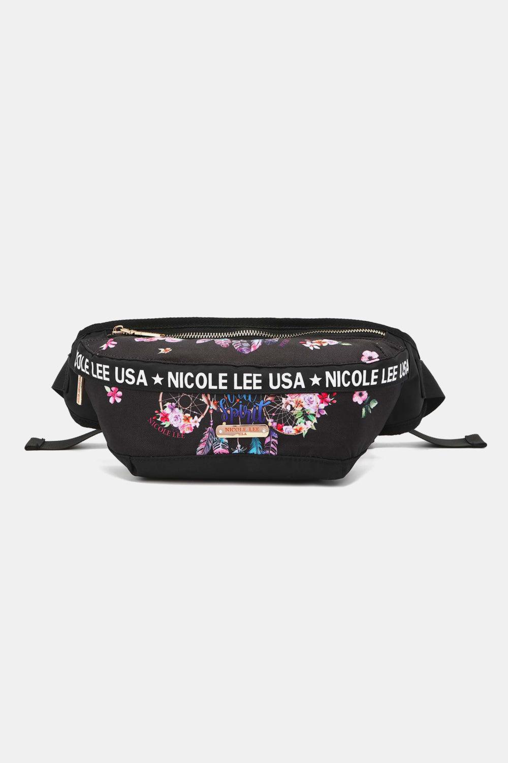 Nicole Lee USA Logo Fanny Pack-HANDBAGS-[Adult]-[Female]-Dream Of All Colors-One Size-2022 Online Blue Zone Planet