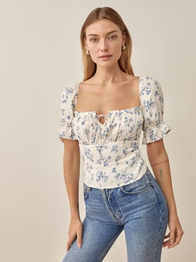 Design Sense Niche Shirt Women's Top-CROP TOP-[Adult]-[Female]-2022 Online Blue Zone Planet