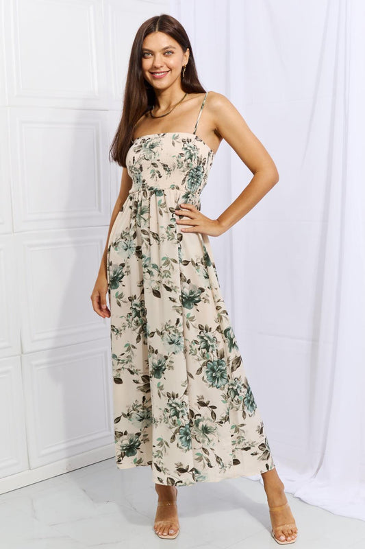 Ontheland Hold Me Tight Sleevless Floral Maxi Dress in Sage-TOPS / DRESSES-[Adult]-[Female]-Floral-S-2022 Online Blue Zone Planet