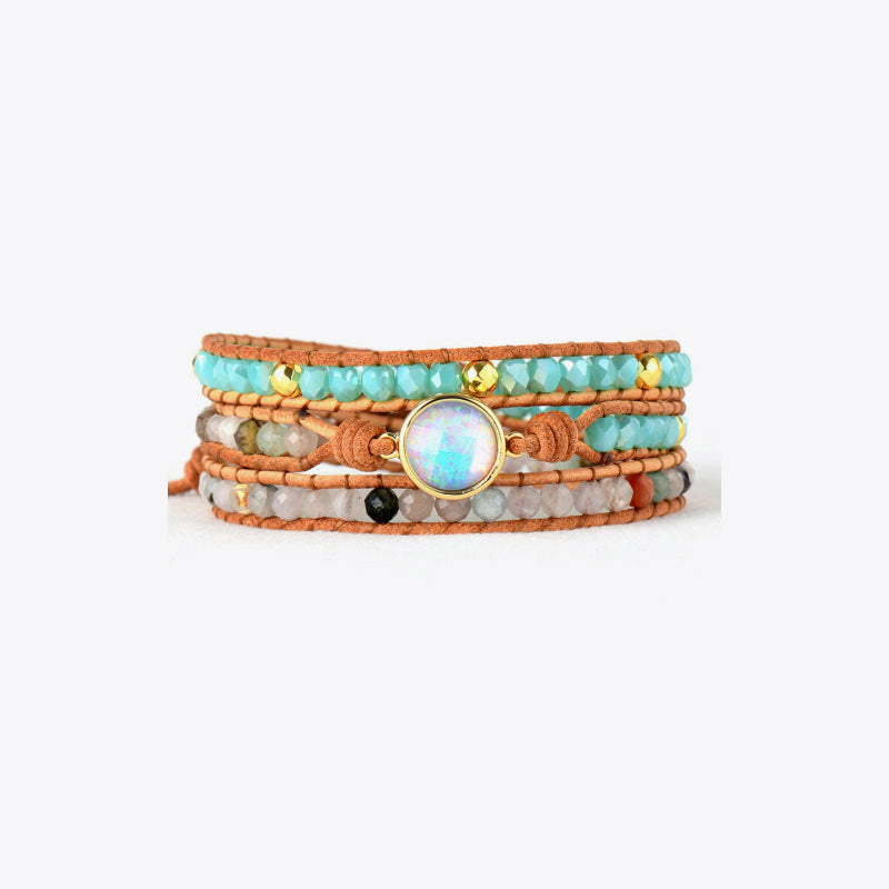 Opal Beaded Layered Bracelet BLUE ZONE PLANET