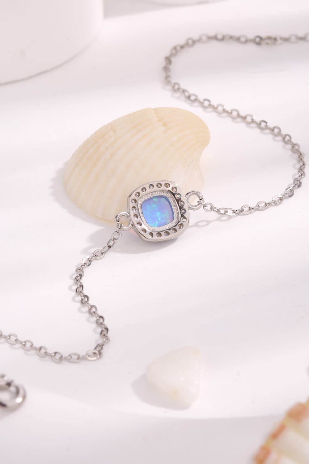 Opal Platinum-Plated Bracelet BLUE ZONE PLANET
