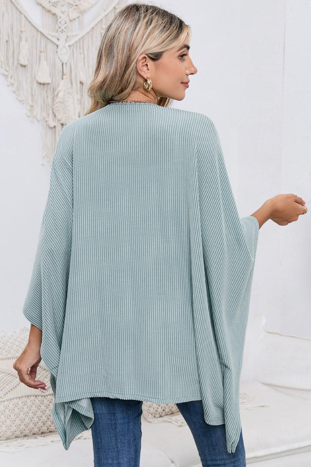 Open Front Dolman Sleeve Cardigan BLUE ZONE PLANET