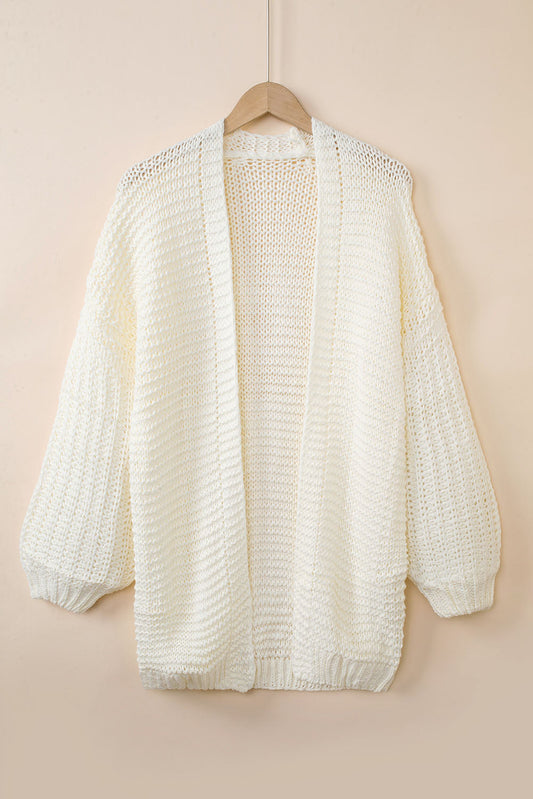 Open Front Longline Cardigan BLUE ZONE PLANET