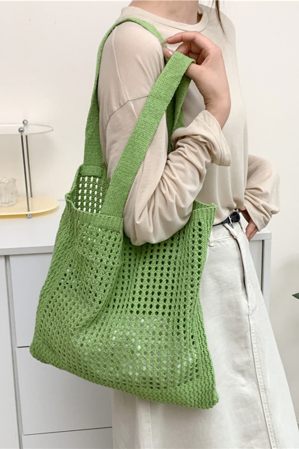 Openwork Tote Bag BLUE ZONE PLANET