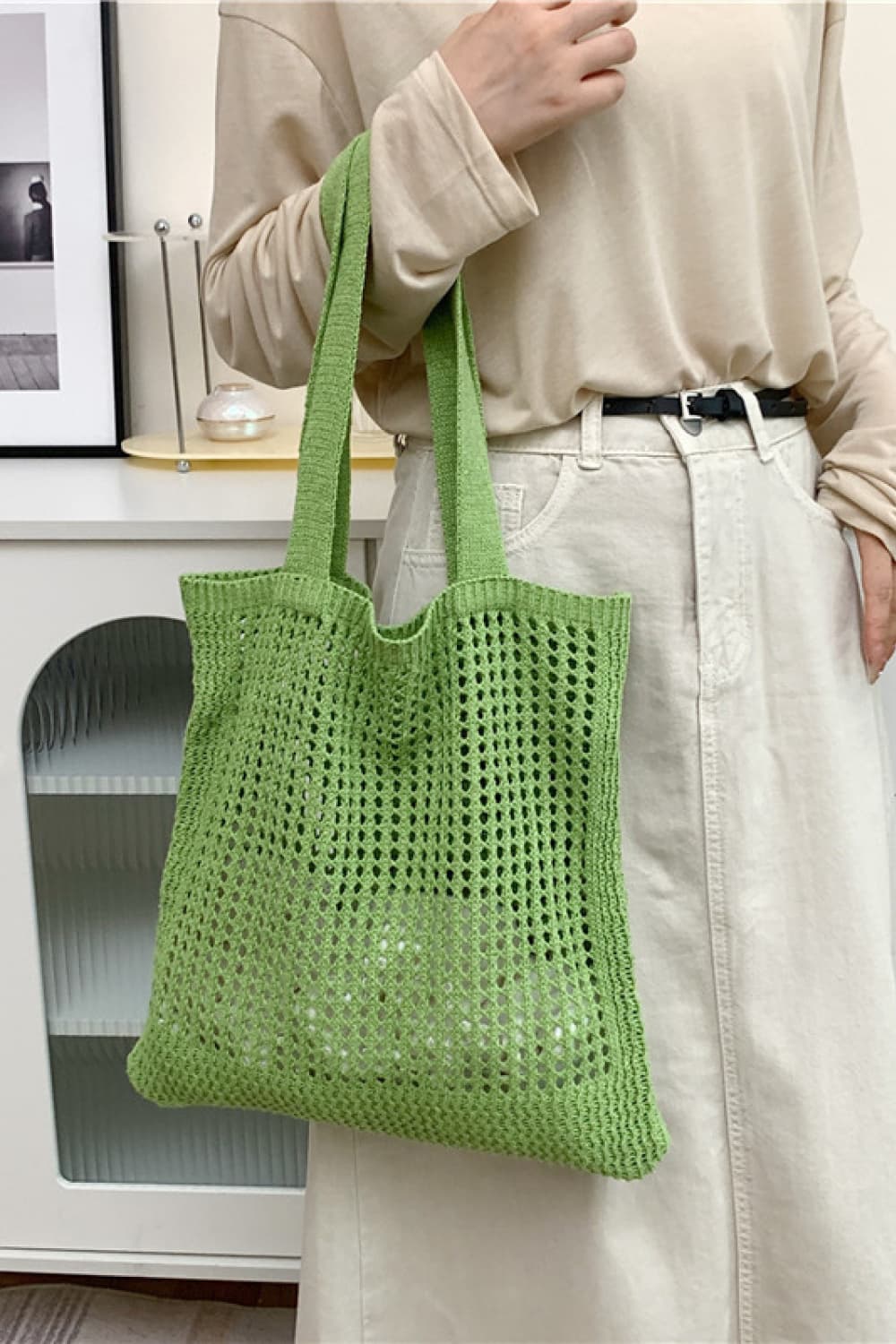 Openwork Tote Bag BLUE ZONE PLANET