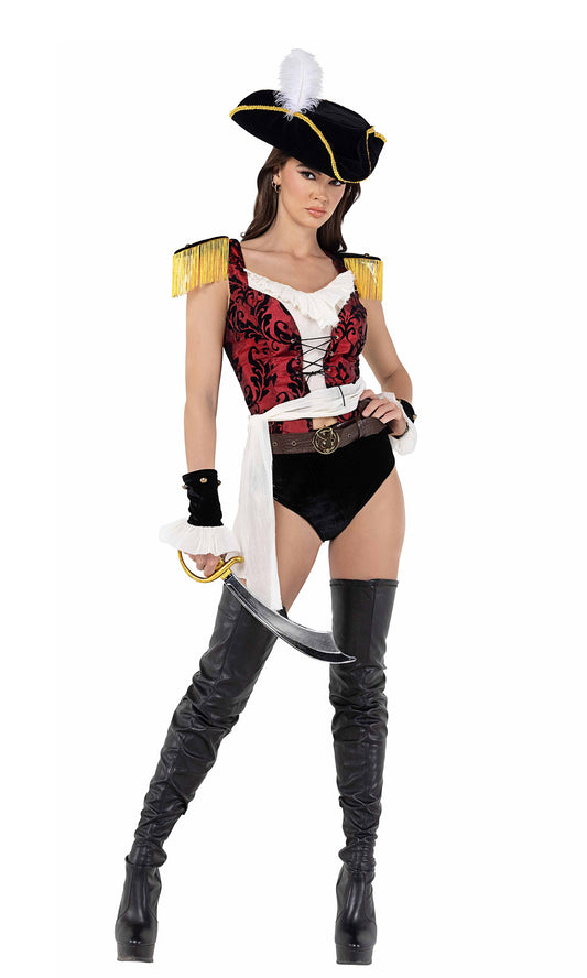 7 Piece Playboy High Sea Pirate-Costumes-[Adult]-[Female]-2022 Online Blue Zone Planet