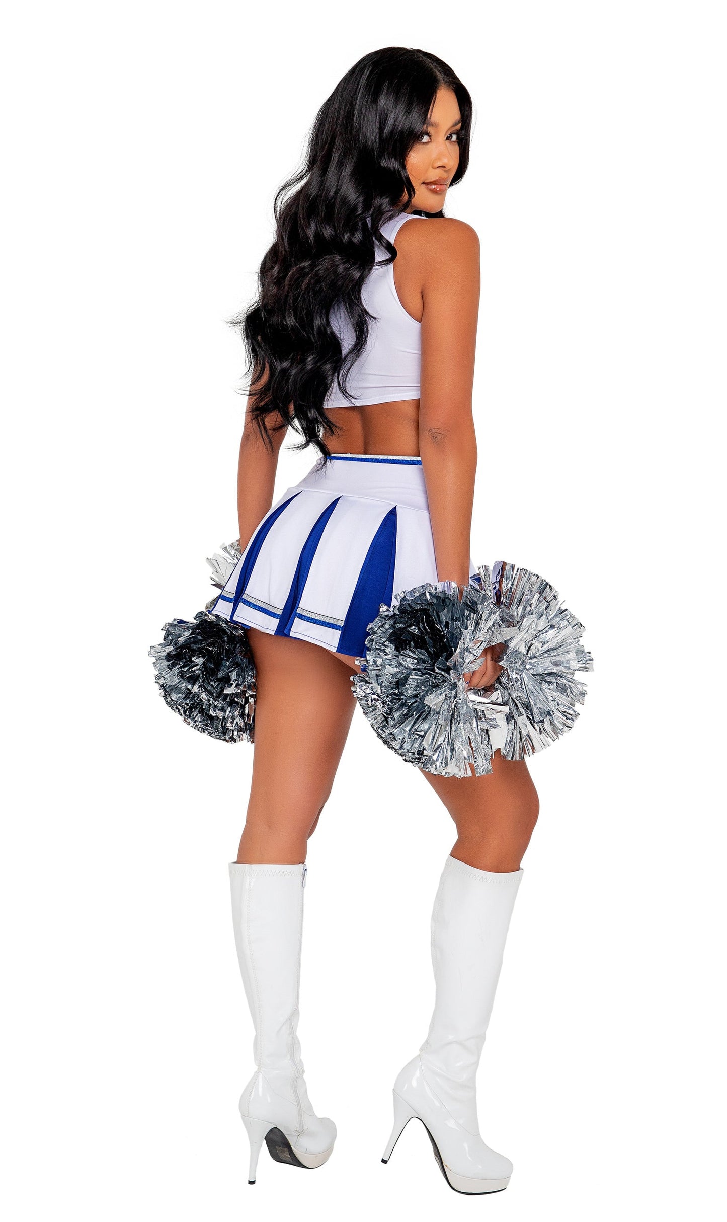 3 Piece Playboy Cheer Squad-Costumes-[Adult]-[Female]-2022 Online Blue Zone Planet