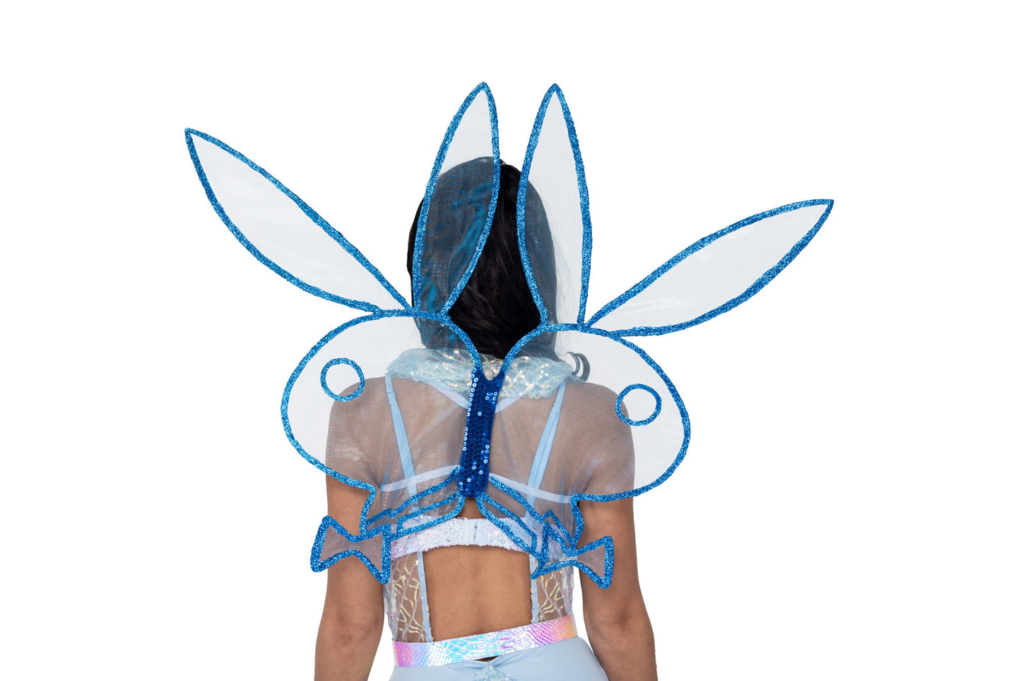 Playboy Bunny Fairy Wings-[Adult]-[Female]-Blue-O/S-2022 Online Blue Zone Planet