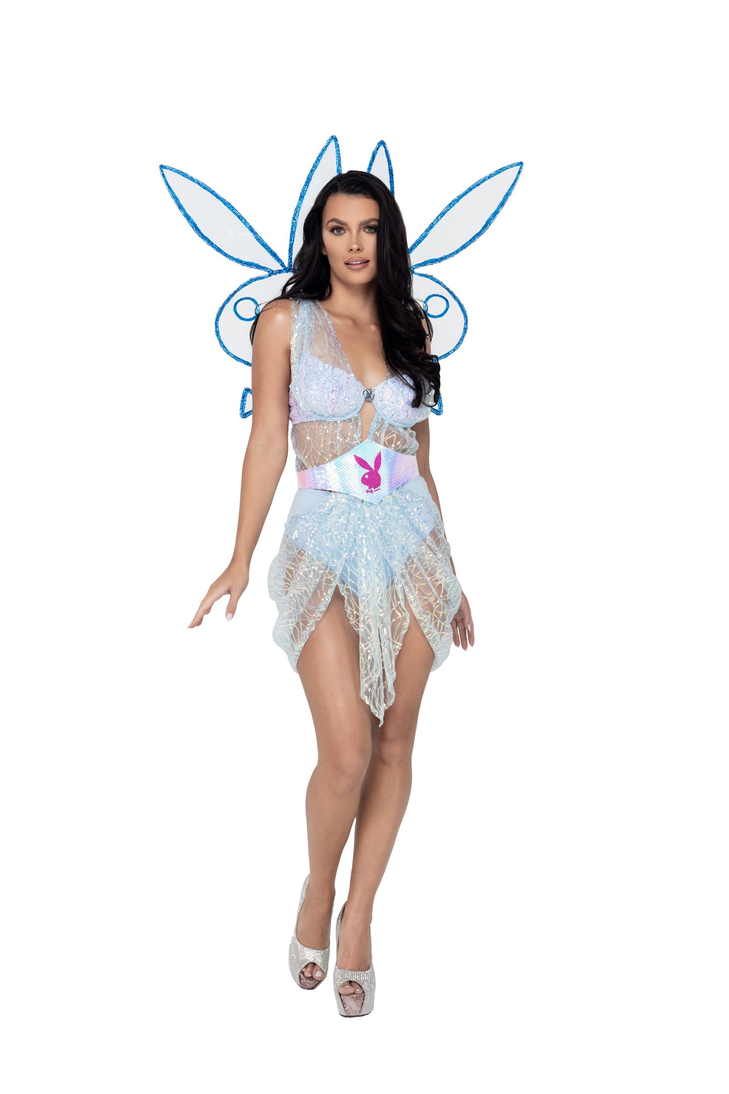 3 Piece Playboy Mystical Fairy-[Adult]-[Female]-Blue/Multi-S-2022 Online Blue Zone Planet