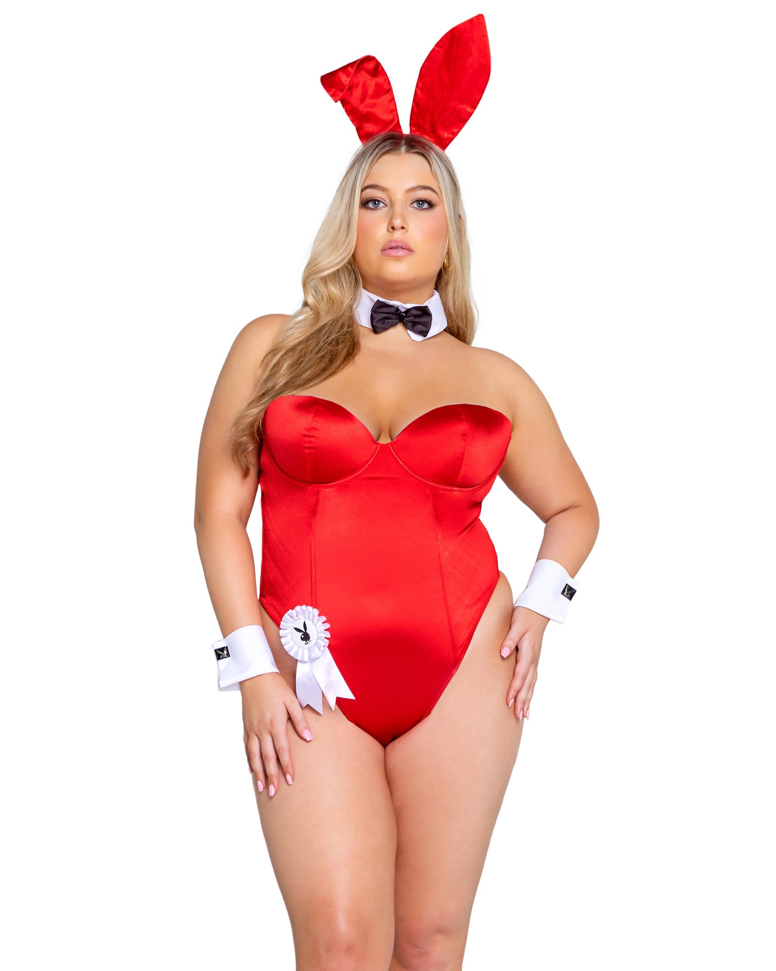 8 Piece Classic Playboy Bunny-[Adult]-[Female]-Red-1XL-2022 Online Blue Zone Planet