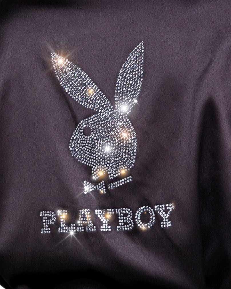 Blue Zone Planet | Playboy Sparkling Bunny Robe-LINGERIE-[Adult]-[Female]-2022 Online Blue Zone Planet