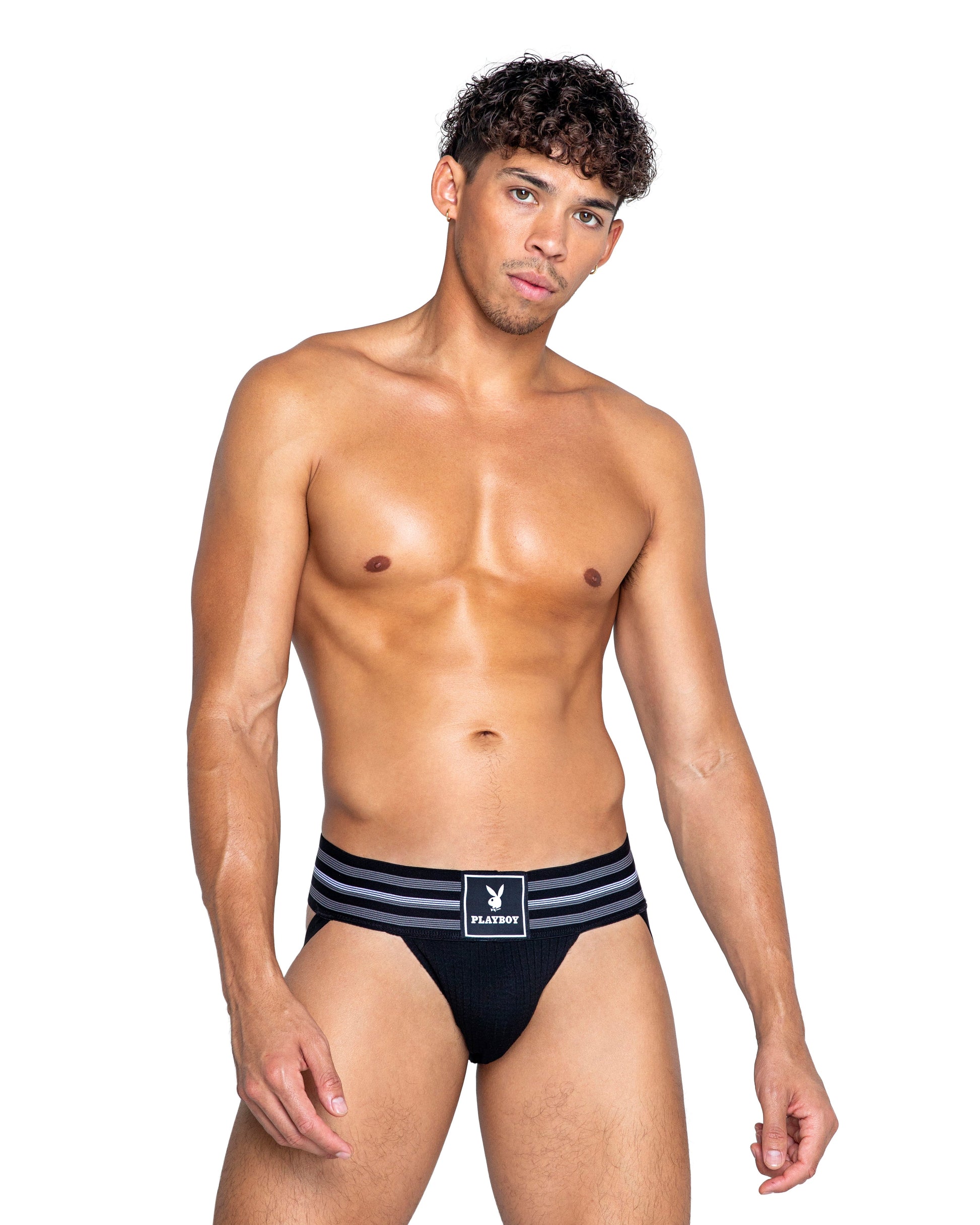 Blue Zone Planet | Playboy Mens Locker Room Classic Jock-[Adult]-[Female]-Small-Black-2022 Online Blue Zone Planet