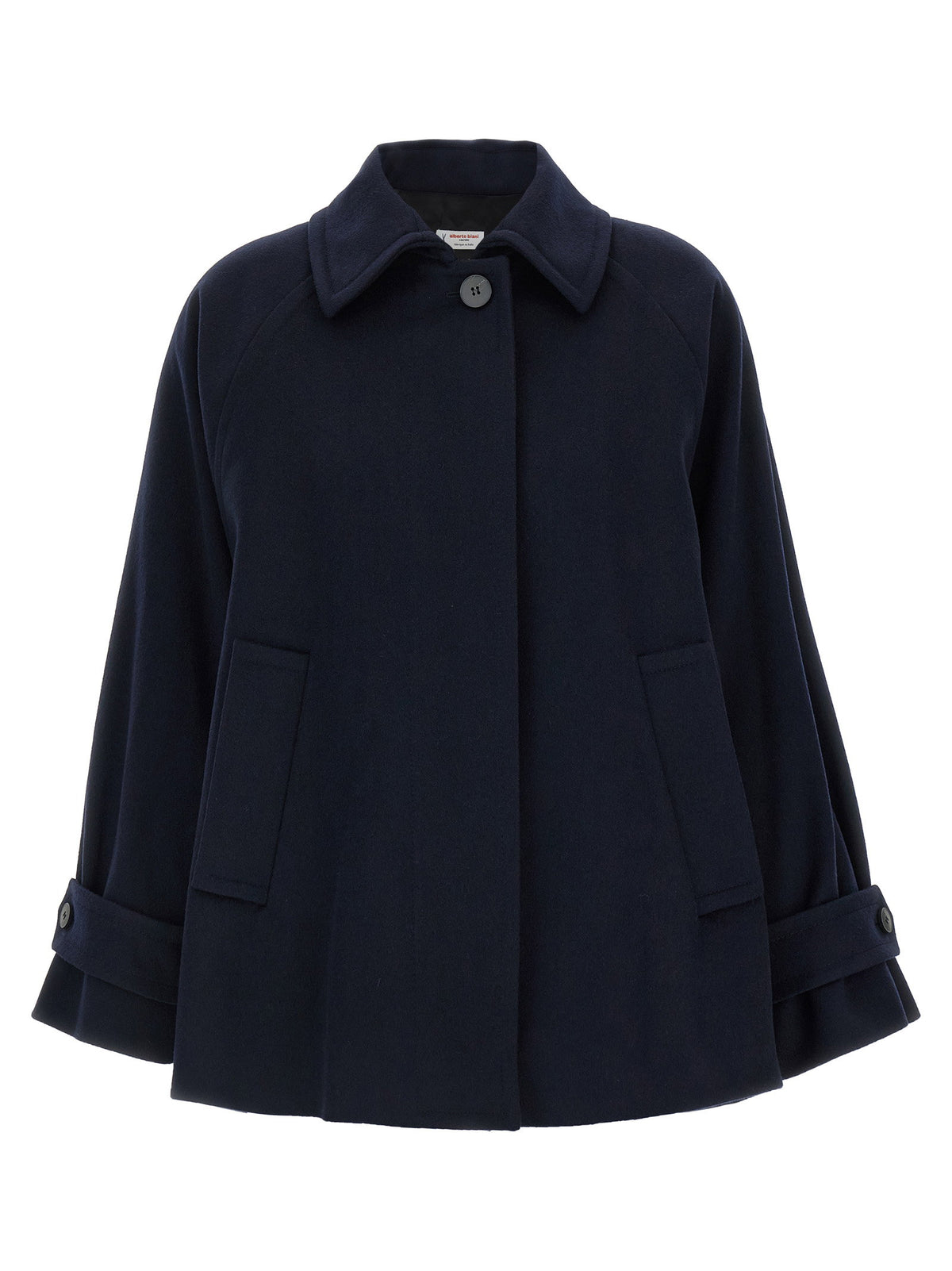 Alberto Biani Caban Coat-Coats-[Adult]-[Female]-38 IT-Blue-2022 Online Blue Zone Planet