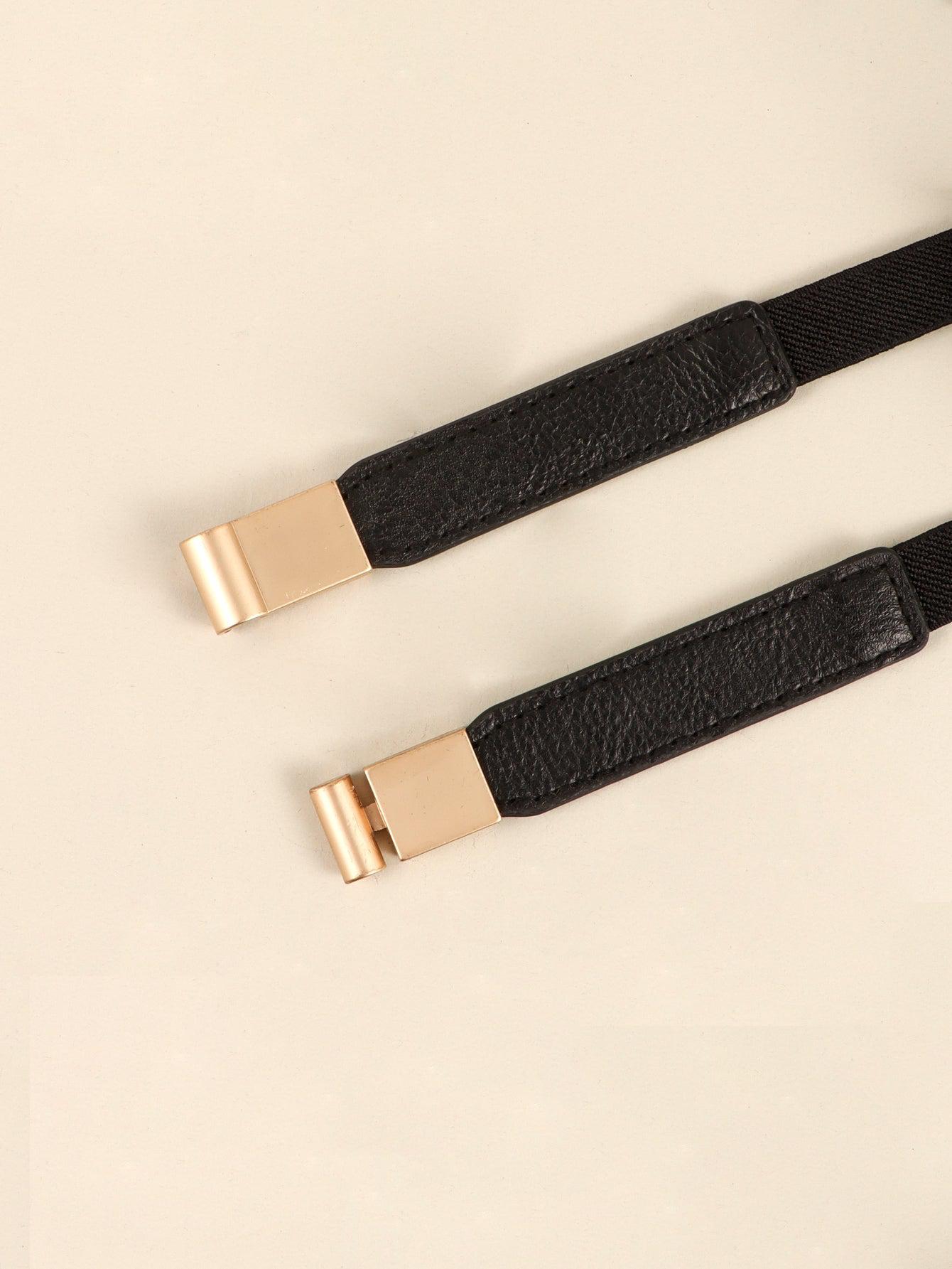 PU Elastic Skinny Belt BLUE ZONE PLANET