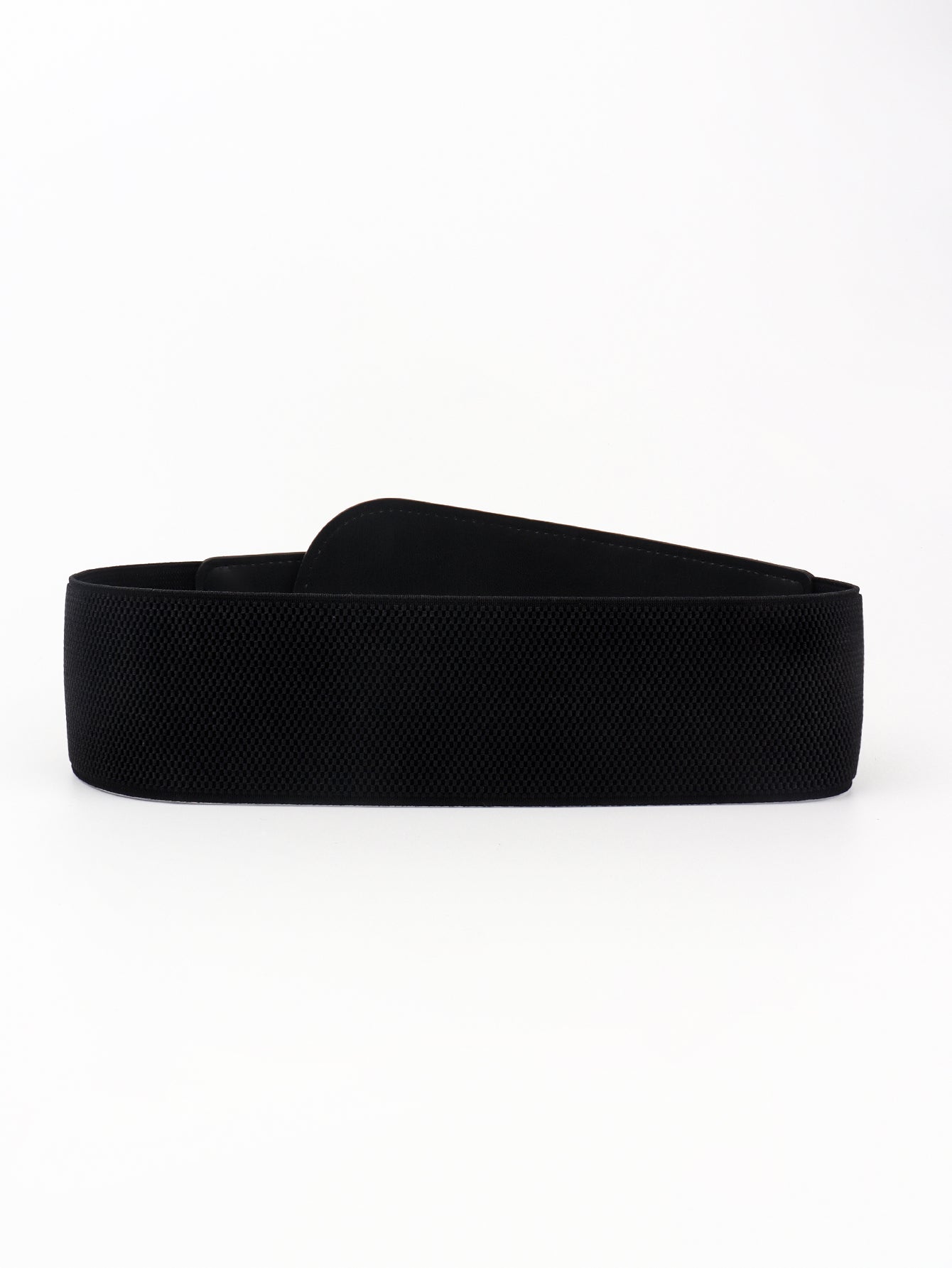 PU Elastic Wide Belt with Alloy Buckle BLUE ZONE PLANET