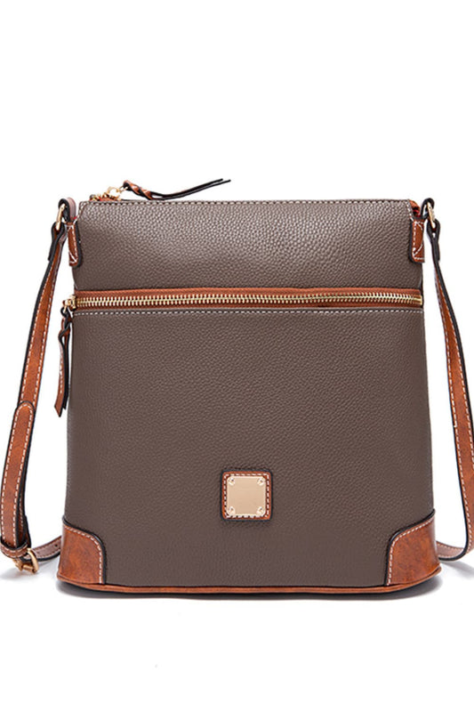 PU Leather Crossbody Bag BLUE ZONE PLANET