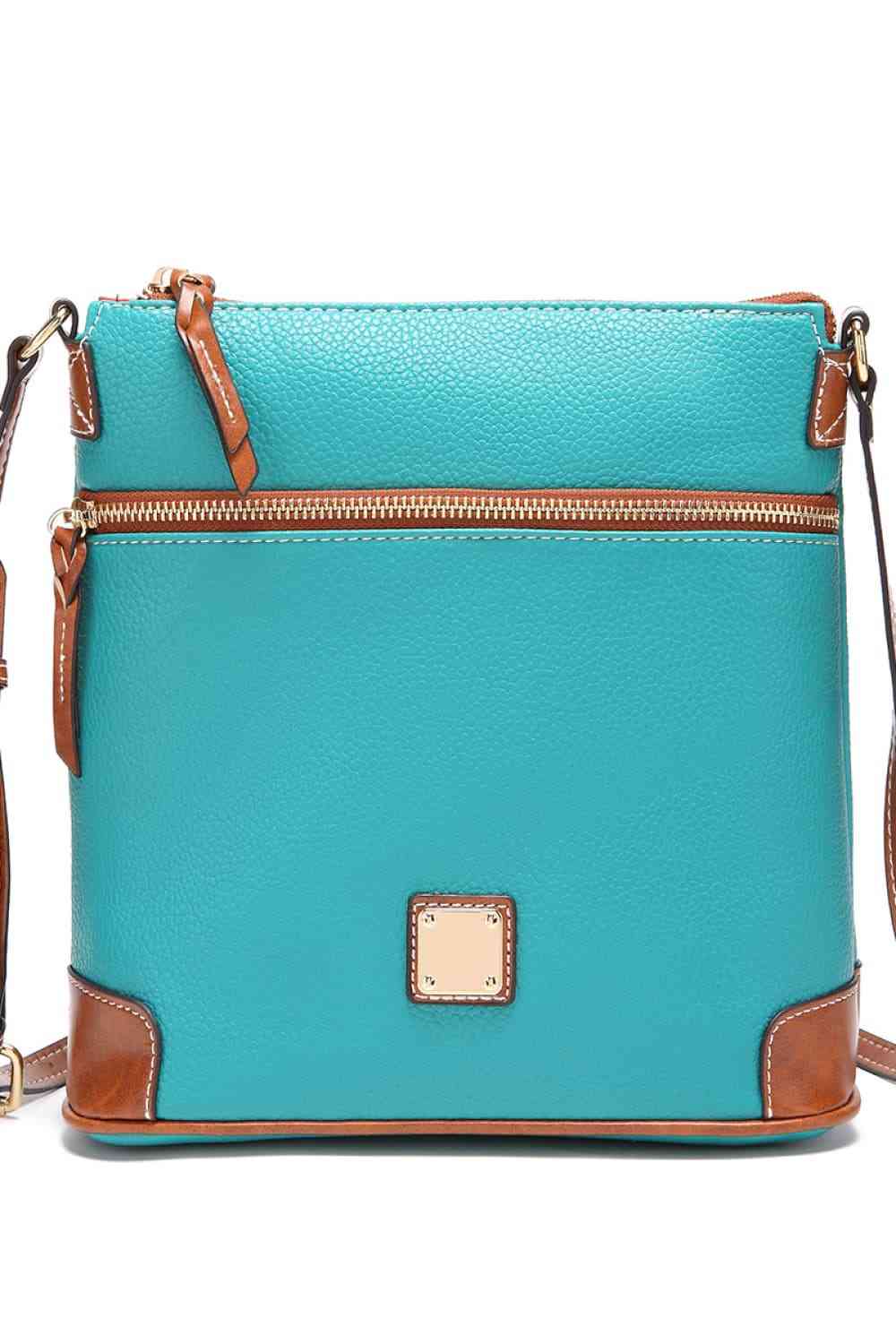 PU Leather Crossbody Bag BLUE ZONE PLANET