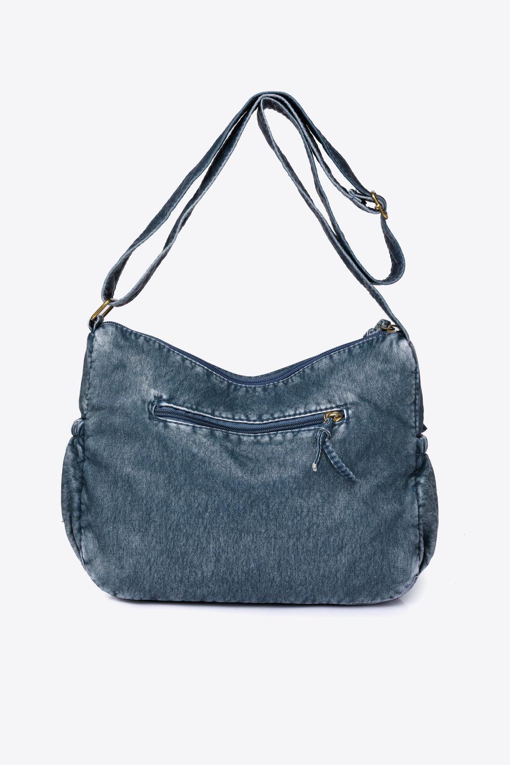 PU Leather Crossbody Bag BLUE ZONE PLANET