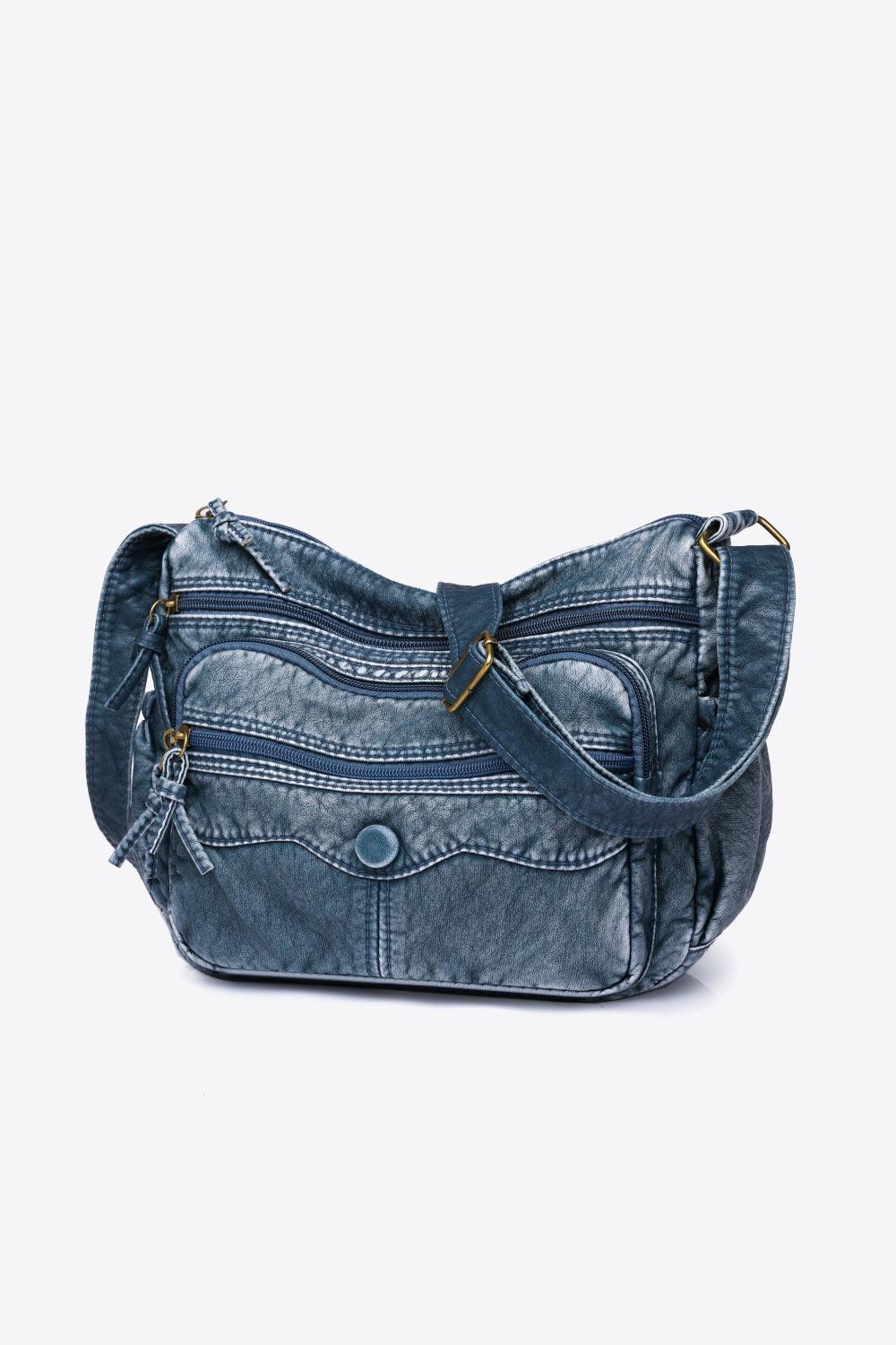 PU Leather Crossbody Bag BLUE ZONE PLANET